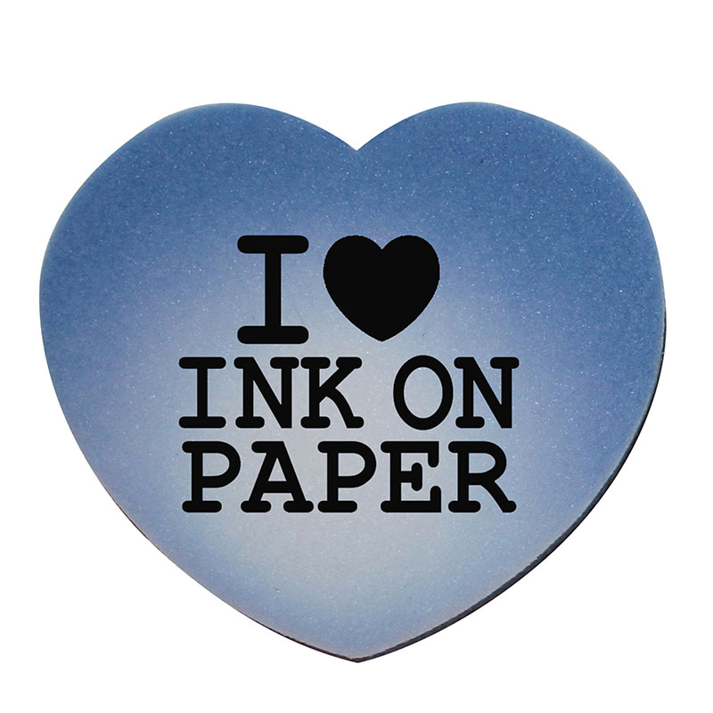 Mood™ Die Cut Eraser – Heart - Blue White