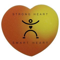 Mood™ Die Cut Eraser – Heart - Orange Yellow