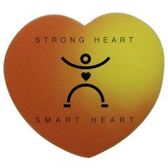 Mood Die Cut Eraser – Heart - Orange Yellow