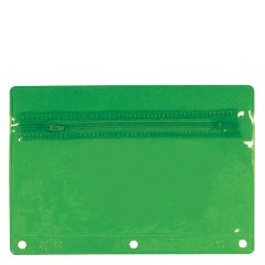 Premium Vinyl Zippered Pack with Translucent Colors - Green