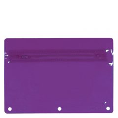 Premium Vinyl Zippered Pack with Translucent Colors - Purple