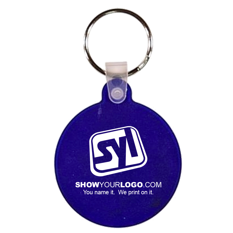 Circle Key Fob - Translucent Blue
