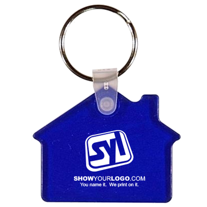 House Key Fob - Translucent Blue