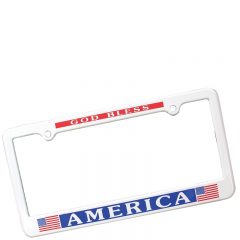 License Plate Frame – 2 Holes - White