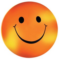 Mood Smiley Face Stress Ball - Orange Yellow