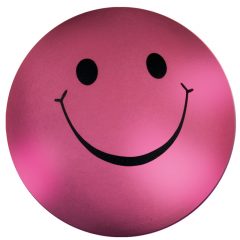 Mood Smiley Face Stress Ball - Purple Pink