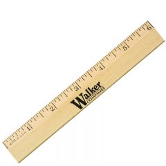 Clear Lacquer Beveled Wood Ruler – 6″ - Main