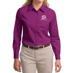 Port Authority Easy Care Dress Shirt - Deep Berry