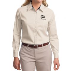 Port Authority Easy Care Dress Shirt - Light Stone