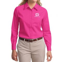 Port Authority Easy Care Dress Shirt - Tropical Pink