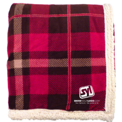 Lambswool Plaid Microsherpa Throw - lambswoolplaidthrowred