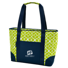 Large Insulated Cooler Tote – 24 cans - largeinsulatedcoolertotetrellisgreen