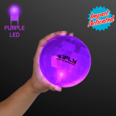Large Light Up Bouncy Ball – Assorted - largeledbouncyballpurple