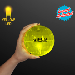 Large Light Up Bouncy Ball – Assorted - largeledbouncyballyellow
