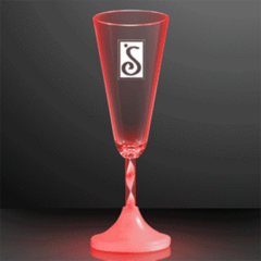Champagne LED Spiral Stem Glass - ledchampagnespiralstem