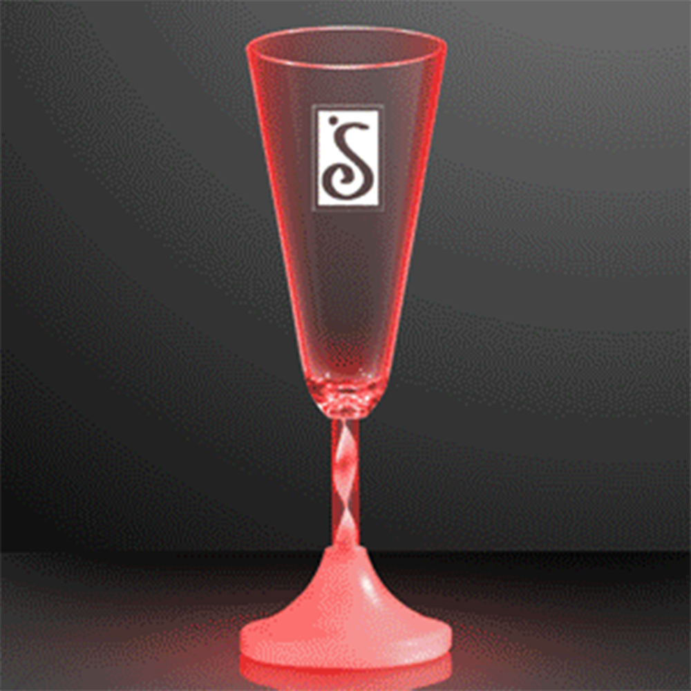 Champagne LED Spiral Stem Glass - ledchampagnespiralstem