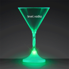 Martini LED Spiral Stem Glass - ledmartinispiralstem