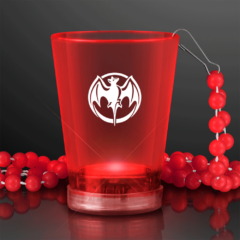 Light Up Shot Glass Necklace - ledshotglassred