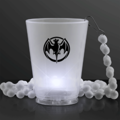 Light Up Shot Glass Necklace - ledshotglasswhite