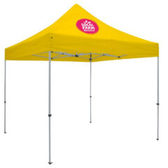 Deluxe 10′ x 10′ Event Tent Kit with One Location Full-Color Imprint - lemon