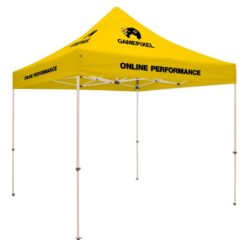 Tent Kit with 4-Location Full Color Imprint – 10′ x 10′ - lemon