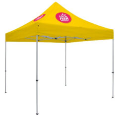 Deluxe 10′ x 10′ Event Tent Kit with Two Location Full-Color Imprint - lemon