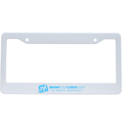 License Plate Frame - licenseplateframewhite