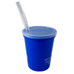 Smooth Plastic Stadium Cups – 12 oz - lidwithstraw