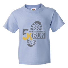 Youth Fruit of the Loom Printed T Shirts - light blue