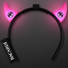 Light Up Devil Horns - lightupdevilhornspink