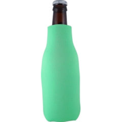 FoamZone Zippered Bottle Cooler - lime green new