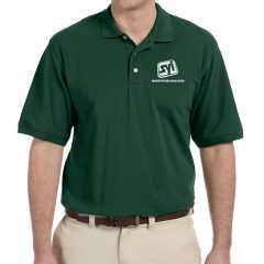 Harriton Easy Blend Shirts with Embroidered Logo - Hunter Green