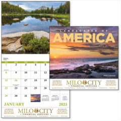 Landscapes of America Stapled Wall Calendar - main