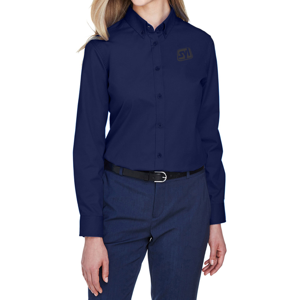 Core 365 Ladies’ Operate Long-Sleeve Twill Shirt - main