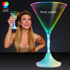 Martini LED Spiral Stem Glass - martiniledspiralstemglass
