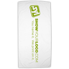 Midweight Turkish White Beach Towel - midweightwhite