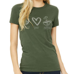 Bella + Canvas Women’s Slim Fit Tee - military green