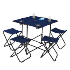 Stadium Table with Chairs - navy