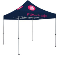 Deluxe 10′ x 10′ Event Tent Kit with Three Location Full-Color Imprint - navy