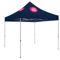 Deluxe 10′ x 10′ Event Tent Kit with Two Location Full-Color Imprint - navy