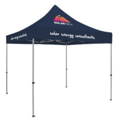 Premium 10′ x 10′ Event Tent Kit with Three Location Full-Color Imprint - nb