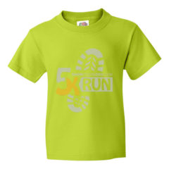 Youth Fruit of the Loom Printed T Shirts - neon green