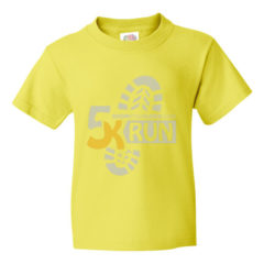 Youth Fruit of the Loom Printed T Shirts - neon yellow