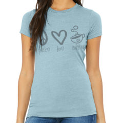 Bella + Canvas Women’s Slim Fit Tee - ocean blue