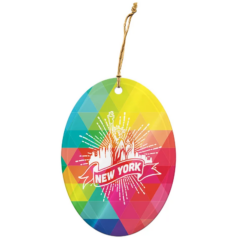 Ornament – Oval with Full Color Imprint - oval