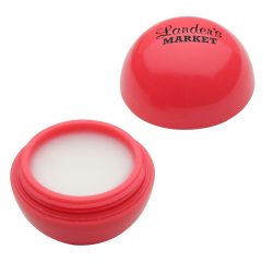 Well-rounded lip balm with logo - Red