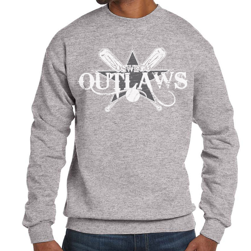 Hanes PrintPro Comfortblend Sweatshirts - Light Steel