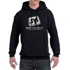 Hanes PrintPro Custom Printed Hoodie Sweatshirts - Black