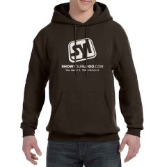 Hanes PrintPro Custom Printed Hoodie Sweatshirts - Dark Chocolate