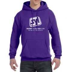 Hanes PrintPro Custom Printed Hoodie Sweatshirts - Purple